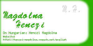 magdolna henczi business card